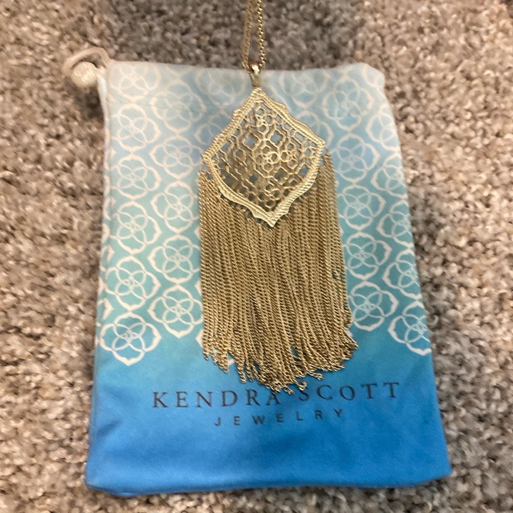 Kendra Scott Gold Fringe Necklace